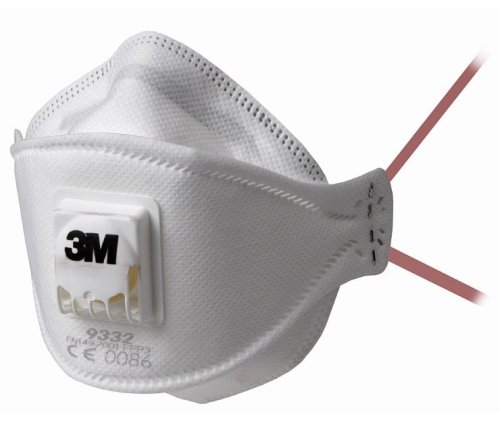 Mascherina di protezione respirazione monouso Aura 3M 9332+ FFP3