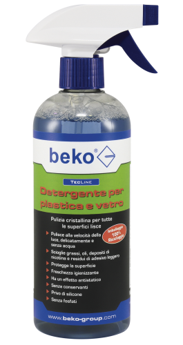 Detergente professionale per plastica e vetro Beko Tecline 500ml