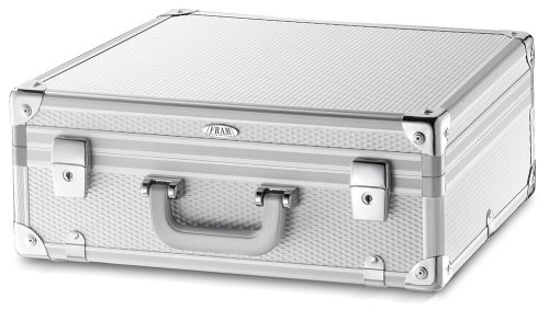Valigia porta documenti in alluminio anodizzato argento satinato FRAM 198/STL/D