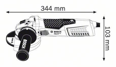 Smerigliatrice angolare Bosch Professional GWS 1400 ø 125 mm