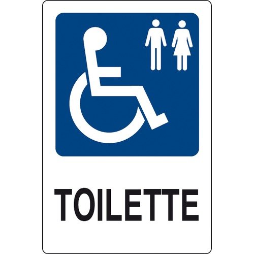 Cartello segnaletico "TOILETTE DISABILI" cm 30x20