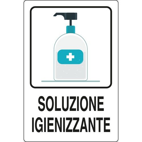 Soluzione igienizzante - segnaletica Covid