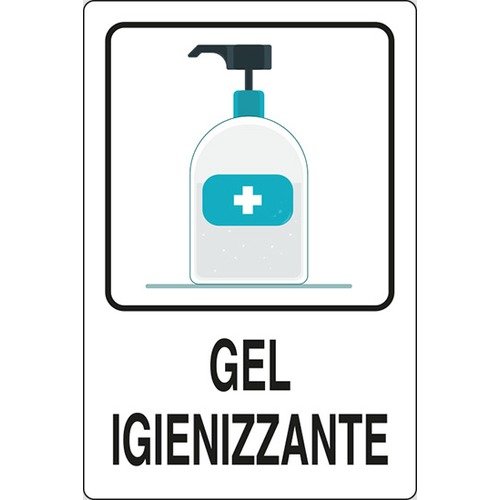 Gel igienizzante - cartello segnaletica Covid