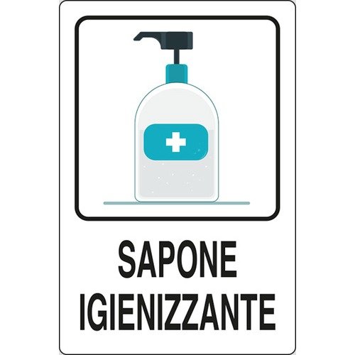 Sapone igienizzante - segnaletica Covid