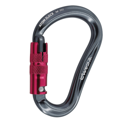 Moschettone HMS con alto carico di rottura CAMP ATOM 2LOCK 2922