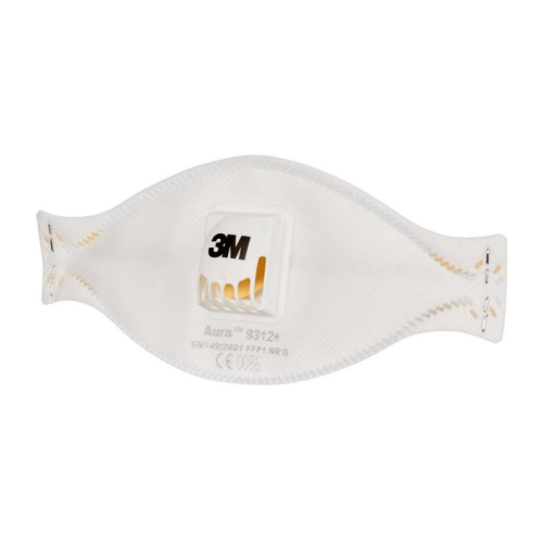 Mascherina protezione respirazione Aura 3M 9312+ FFP1 NR D, con valvola