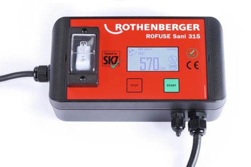 Saldamanicotti universale Rothenberger ROWELD ROFUSE Sani 315 in ROCASE