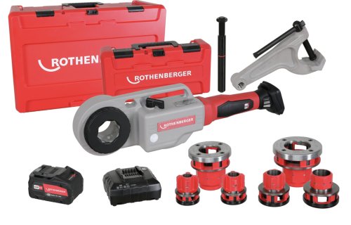 Filettatrice filiera a batteria Rothenberger Supertronic 2000E 18V, 13-60 mm in valigetta