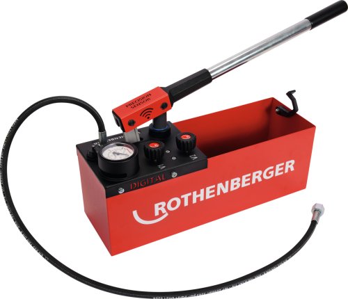 Pompa provaimpianti manuale Rothenberger RP 50 Digital, 0-30 bar