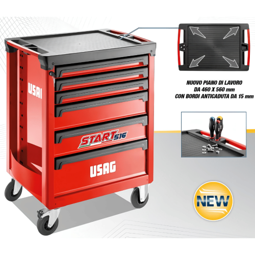 Carrello porta utensili Usag Start 516 ST7V 7 cassetti (vuoto)