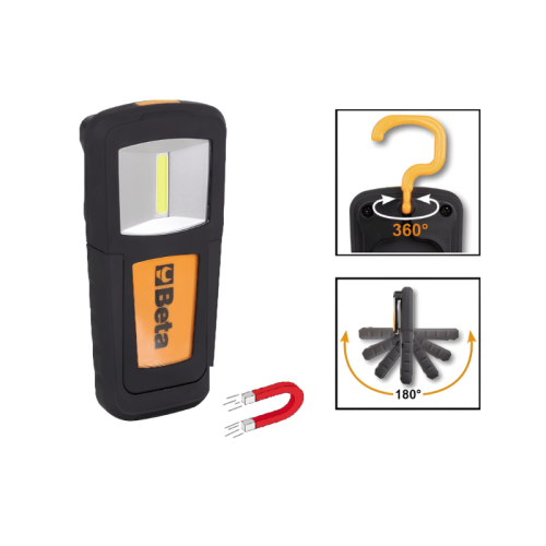 Mini torcia led ricaricabile ad altissima luminosità Beta 1838COB