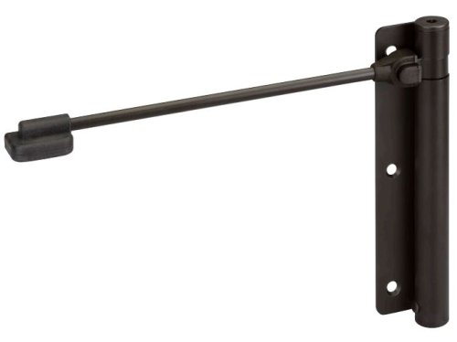 Chiudiporta a molla in acciaio Aldeghi Ercole 114D montaggio destro - colore nero RAL9005