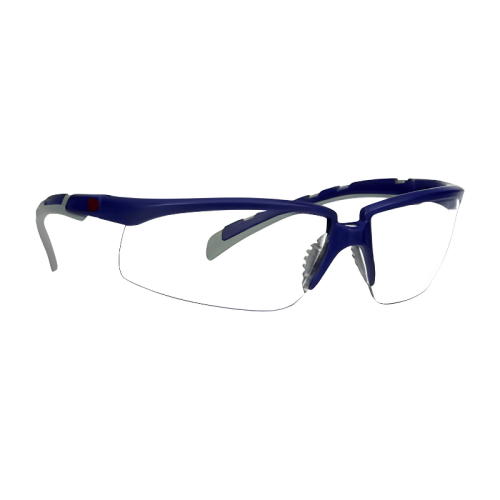 Occhiali di sicurezza trasparenti 3M Solus S2001AF montatura blu