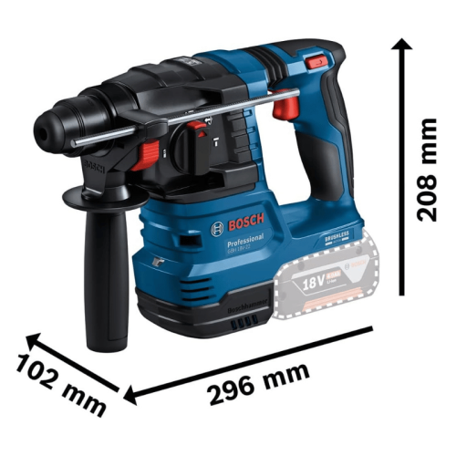 Martello perforatore Bosch GBH 18V-22 Professional SDS PLUS con 2 batterie litio 18V 4Ah