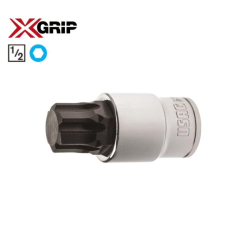 Serie 8 chiavi bussola Usag 234 1/2 X/SE8 profilo esagono X-Grip