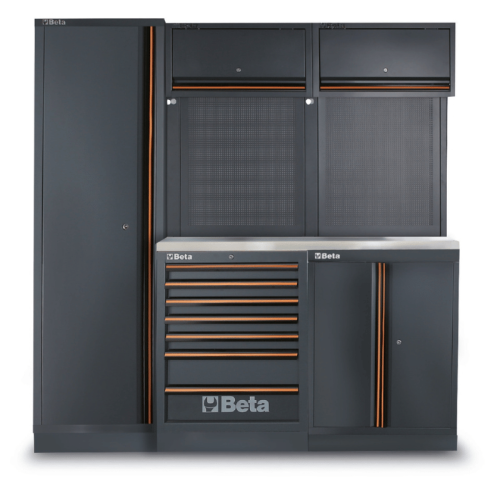 Arredo officina Beta C45PRO 2.0 B7X/196UT con assortimento 196 utensili - 045009155