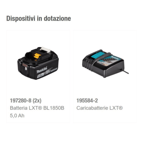 Trapano avvitatore con percussione Makita DHP489RTJ LXT 18V 5Ah