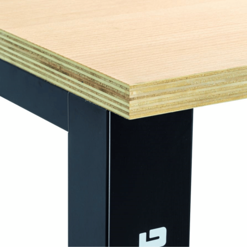 Banco da lavoro 2m con piano in legno senza cassetti USAG 506TL
