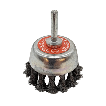 Spazzola A Tazza Valex In Nylon Abrasivo, Diametro 70 Mm, Grana 80, Gambo 6 Mm