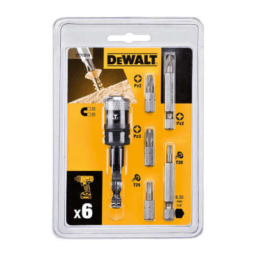 Dewalt DT71514-QZ set 6 inserti avvitare + adattatore rapido