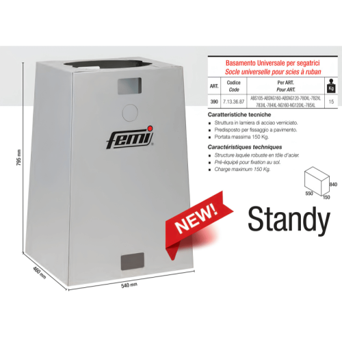 Basamento universale per troncatrici Femi STANDY 390