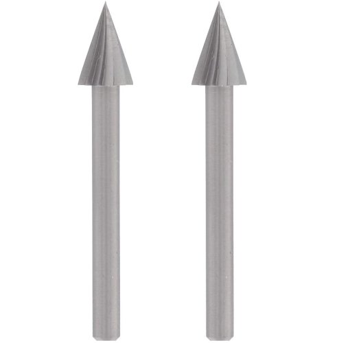 Set 2 frese coniche alta velocità ø 6,4 mm Dremel (125)