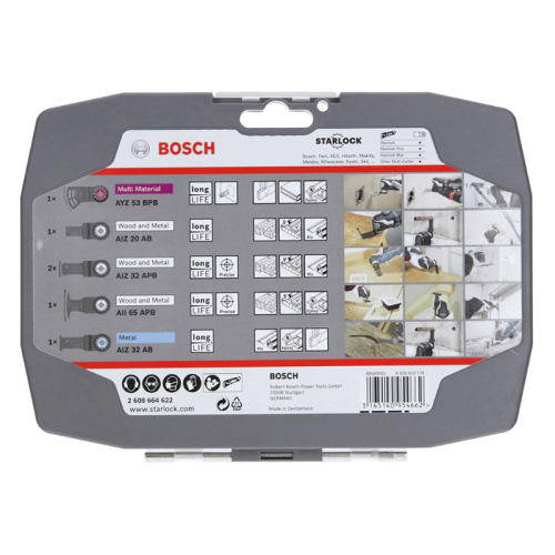 Set 6 lame Starlock per utensili Multifunzione Bosch 2608664622