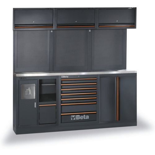 Arredo officina Beta C45PRO 2.0 AX/157UT con assortimento 157 utensili - 045009167