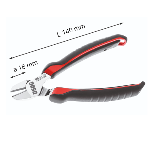 Tronchese a taglio diagonale USAG 188 AX 140 mm