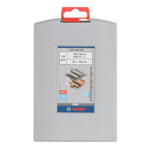 Set assortimento 19 punte Trapano mm 1-10 Bosch Pro Metal Hss-G