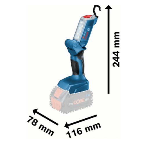 Torcia led Bosch Professional GLI 18V-300 (fornita senza batteria)