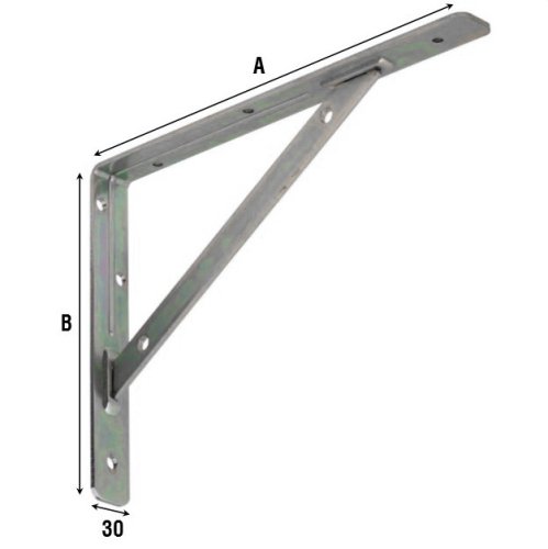 Reggi mensola a scomparsa CPF 12X80 N (20 Pz.)