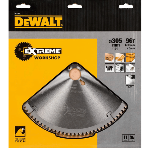 Dewalt Extreme DT4290-QZ lama circolare ø mm 305 foro 30 mm 96T taglio legno e alluminio