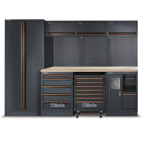 Arredo officina Beta C45PRO 2.0 W/268UT con assortimento 268 utensili - 045009159