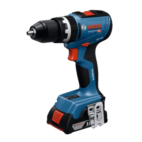 Trapano avvitatore a percussione Bosch Professional GSB 18V-65 doppia batteria 5Ah