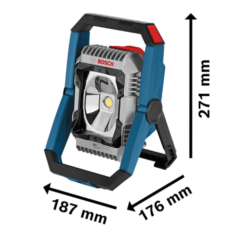 Lampada faro led da cantiere Bosch PRO GLI 18V-3000 senza batteria