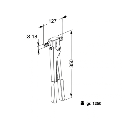 Rivettatrice manuale per inserti filettati FAR KJ21