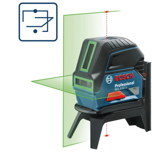 Livella laser combinata raggio verde 15m Bosch GCL 2-15 G Professional + RM1