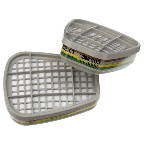 3M 6059 Set 2 filtri per maschera protezione respirazione per gas e vapori organici ABEK1