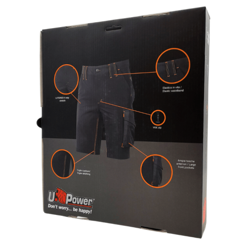 KIT ESTIVO UPOWER MERCURY bermuda + T-shirt grigio/verde - taglia S