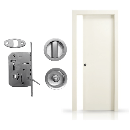 kit serratura SCIVOLA TRE CLASS trascinamento porte scorrevoli AGB B050105034