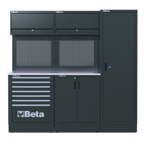Arredo officina Beta RSC50 2.0 DX/224UT con assortimento 224 utensili - 050001080