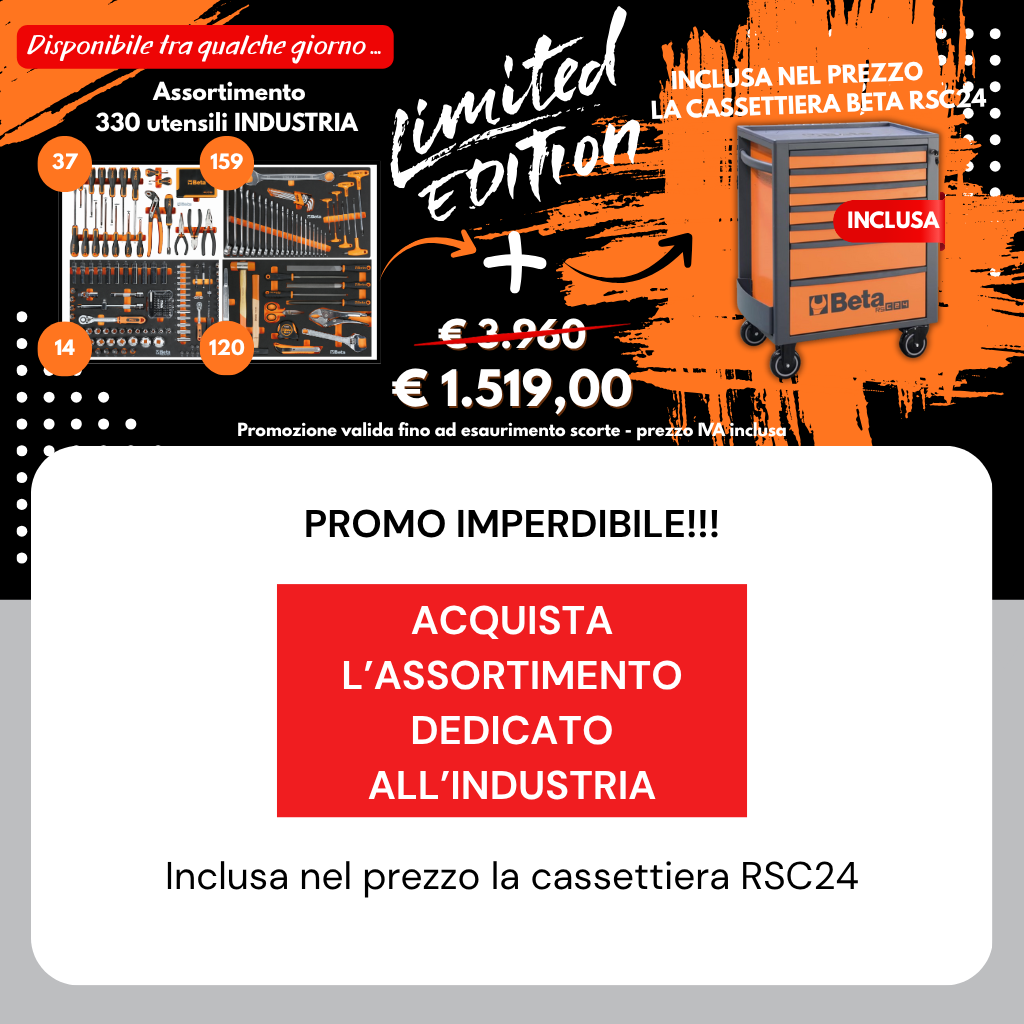 Promo BETA 330 utensili + carrello RSC24