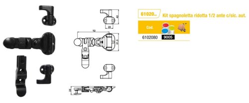 Kit spagnoletta a leva ridotta Torbel 6102080