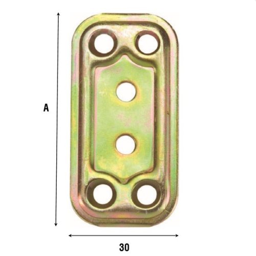 Giunzione diritta in acciaio tropicalizzato Aldeghi 748AT mm 60x30