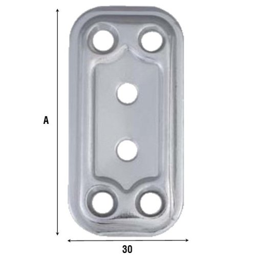 Giunzione diritta in acciaio inox Aldeghi 748IN mm 60x30