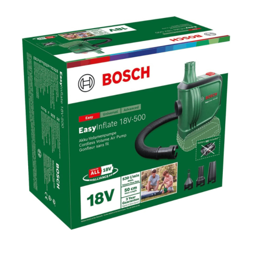 Mini compressore portatile 18V Bosch Easy Inflate 18V-500 (fornito senza batteria)