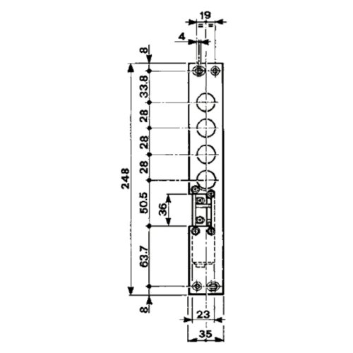 Incontro elettrico 12V AC ferrogliera Mottura 94.077 - mano DX
