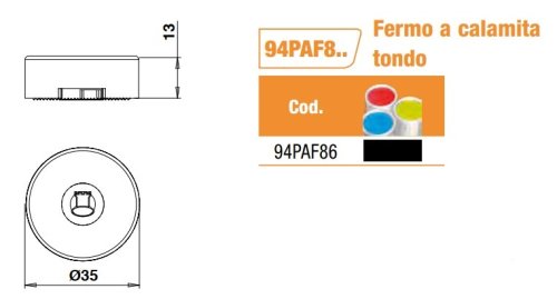 Torbel 94PAF86 fermo a calamita Ø 35 mm