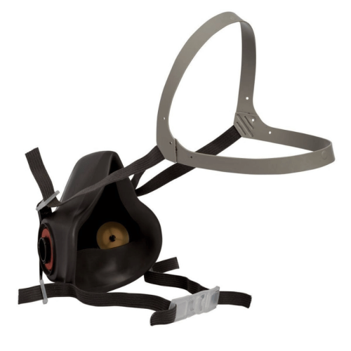 Maschera protezione vie respiratorie riutilizzabile 3M 6200 TG Media